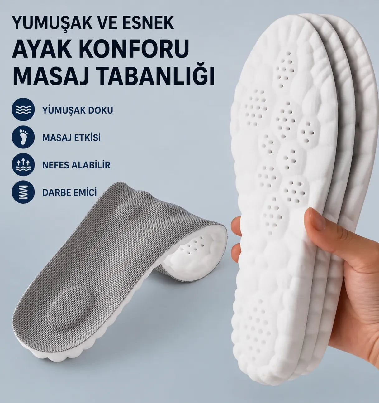 NexoLands Store 4D Masaj Destekli Tabanlık